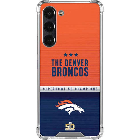 NFL Denver Broncos Super Bowl 50 Champions Galaxy S24 FE Clear Case